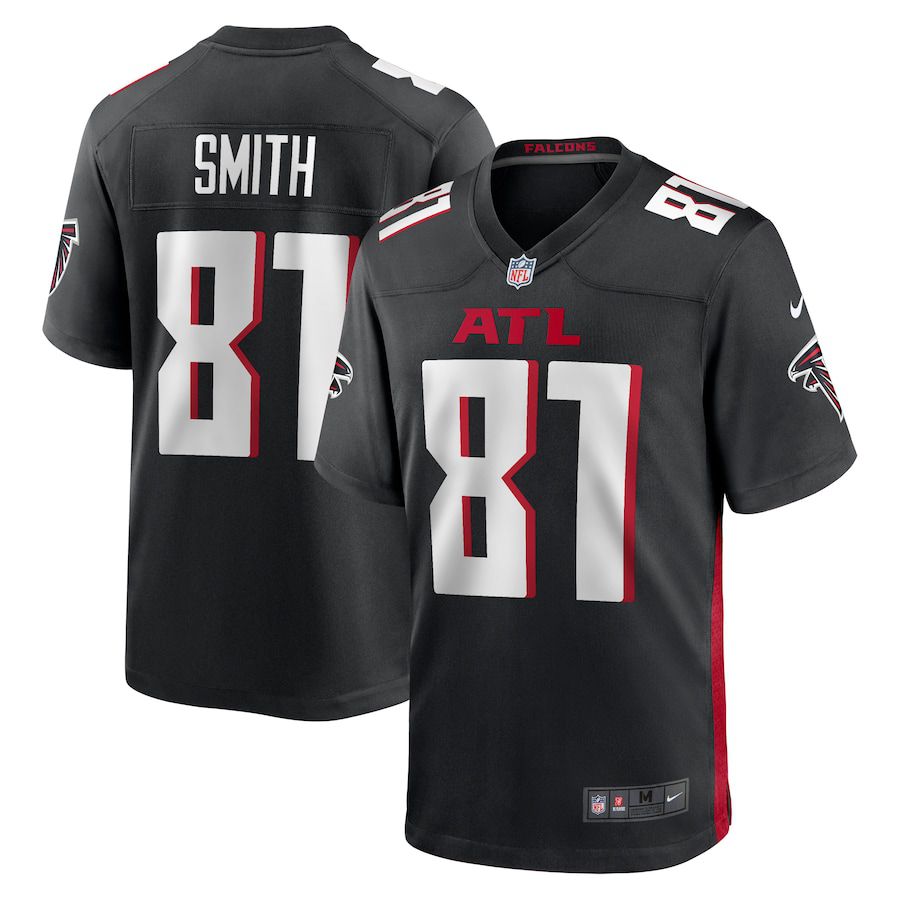 Men Atlanta Falcons 81 Jonnu Smith Nike Black Game Player NFL Jersey